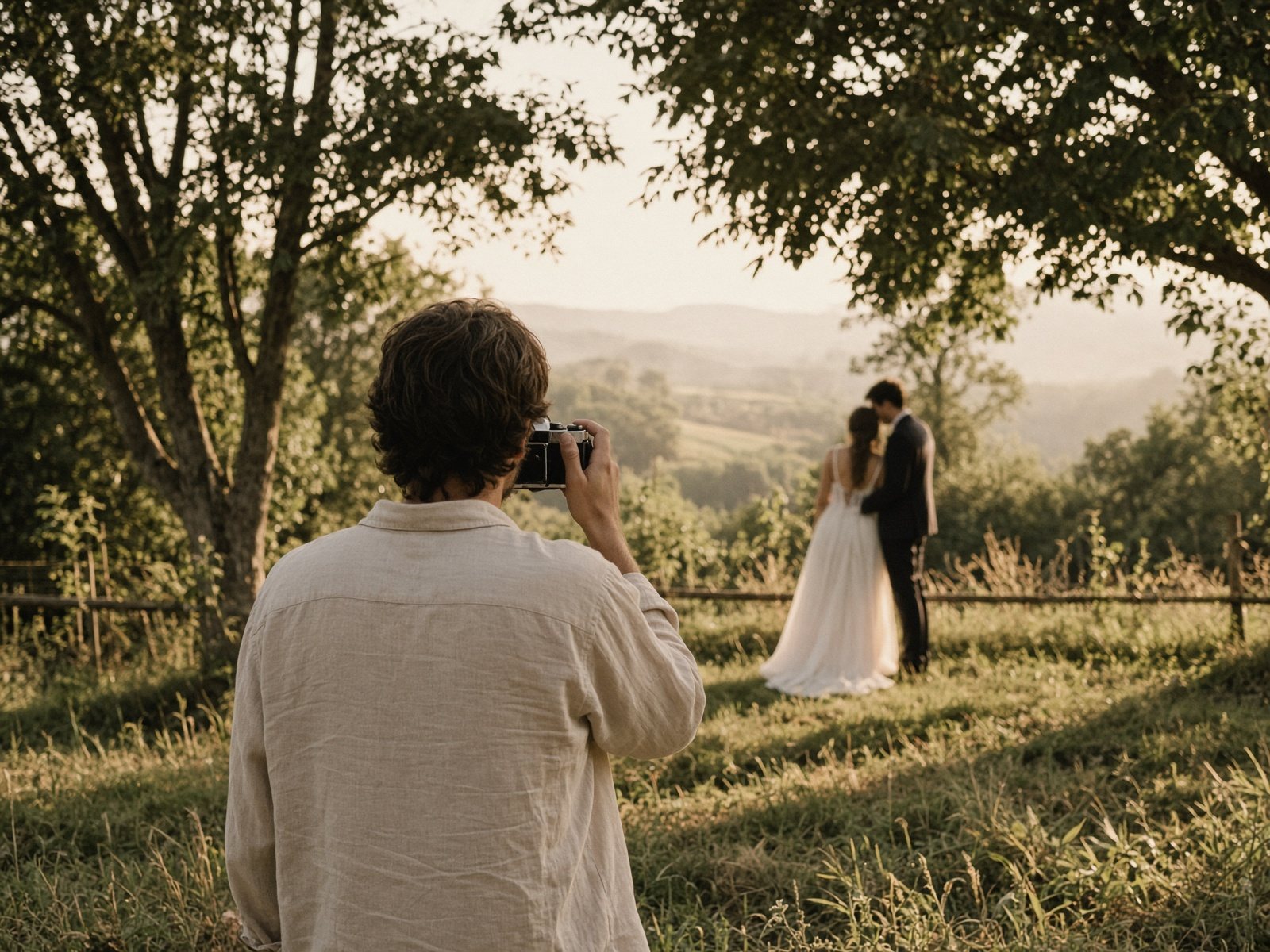 Juozas Miravinskas fotografuoja vestuves